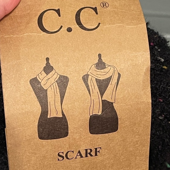 C.C NWT black confetti scarf - Picture 3 of 5